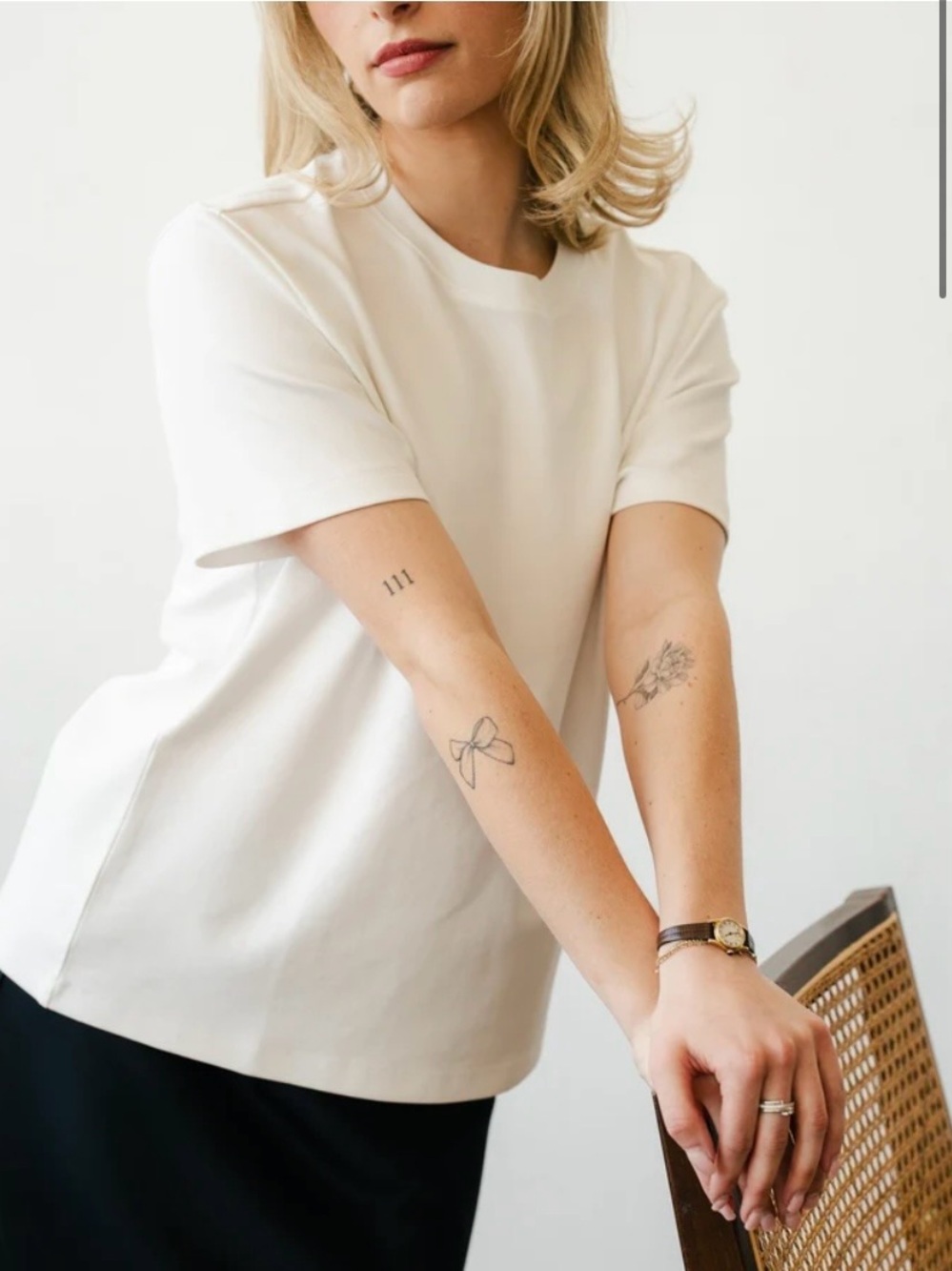 Jennifer Wang the goa t cotton tee